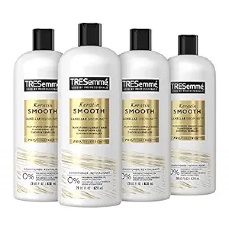 ihocon: TRESemmé Conditioner 4 Count for Frizzy Hair Formulated with Lamellar-Discipline 护发乳 28 oz, 4瓶