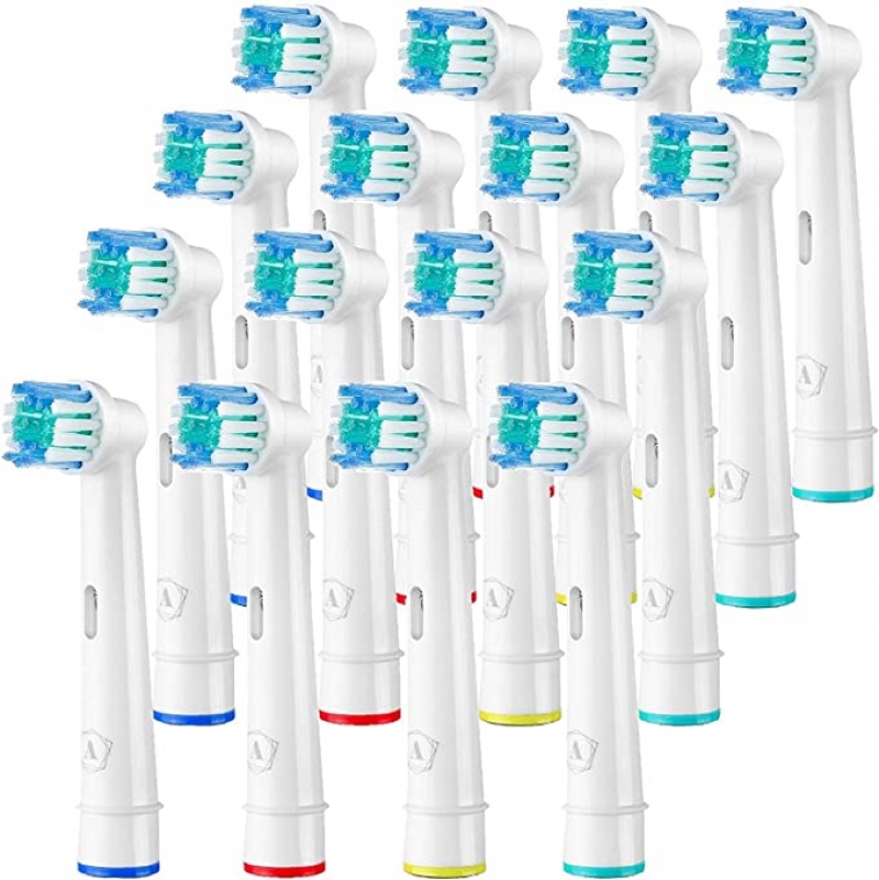 ihocon: Aster Replacement Toothbrush Heads - 16 Pack, Compatible with Oral-B Braun 電動牙刷替換牙刷頭16支(Oral-B 適用)