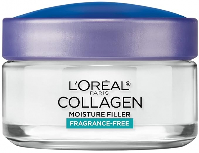 ihocon: L'Oreal Paris Collagen Daily Face Moisturizer, Reduce Wrinkles, Face Cream, Fragrance Free 1.7 oz 膠原蛋白保濕霜