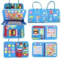 ihocon: EVERDAZZ Busy Board Montessori Toy 兒童學習玩具