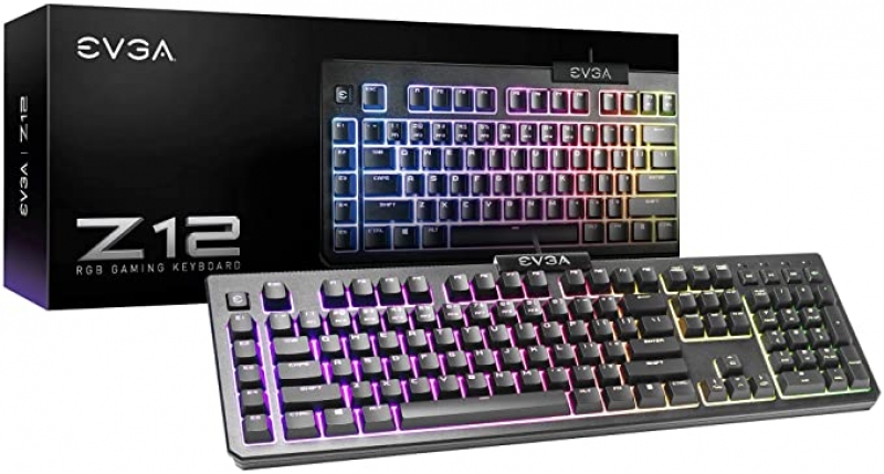 ihocon: EVGA Z12 RGB Gaming Keyboard, RGB Backlit LED, 5 Programmable Macro Keys 背光遊戲鍵盤