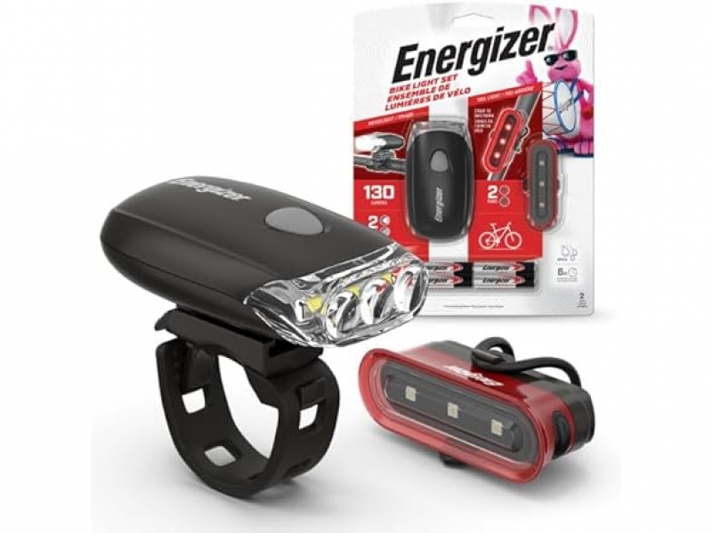 ihocon: Energizer Bike Light, 130 Lumen, Weather Resistant Clip Light for Bicycles, Batteries Included  自行車燈