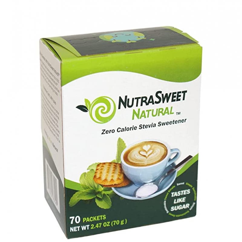 ihocon: NutraSweet Natural Zero Calorie Stevia Sweetener-Natural Sugar Substitute, 70 count packets  天然零卡路里甜菊糖(天然代糖)