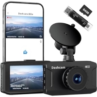 ihocon: WANLIPO Dash Camera for Cars with 3 IPS Screen, Car Camera with 64GB SD Card, 2160P Dashcam for Cars with App Control, G-Sensor, Loop Recording,24H Parking Monitor 行車記錄儀