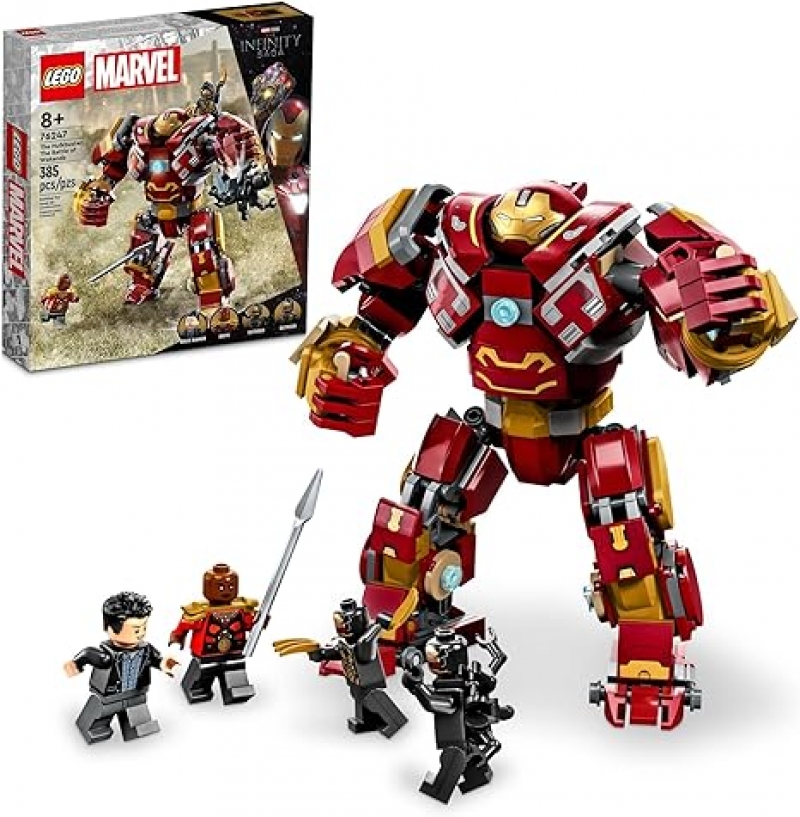 ihocon: 樂高積木漫威系列LEGO Marvel The Hulkbuster: The Battle of Wakanda 76247, Action Figure, Buildable Toy (385 pieces)