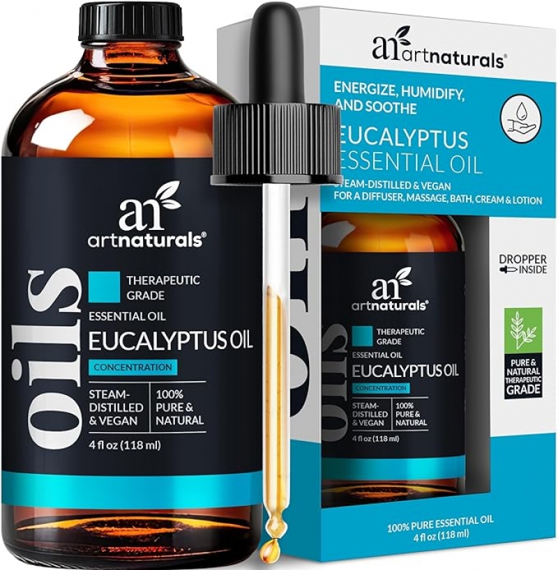 ihocon: ArtNaturals 100% Pure Eucalyptus Essential Oil 桉樹/尤加利 精油 (4.0 Fl Oz / 118ml)