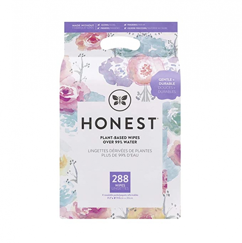 ihocon: The Honest Company, Baby Wipes, Rose Blossom, 288 Count 嬰兒濕巾