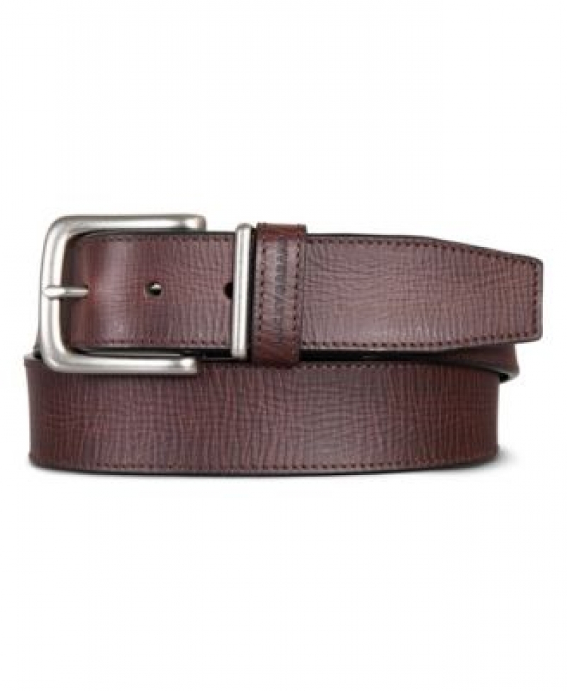 ihocon: Lucky Brand Men's Leather Jean Belt with Metal and Leather Keeper   男士皮帶