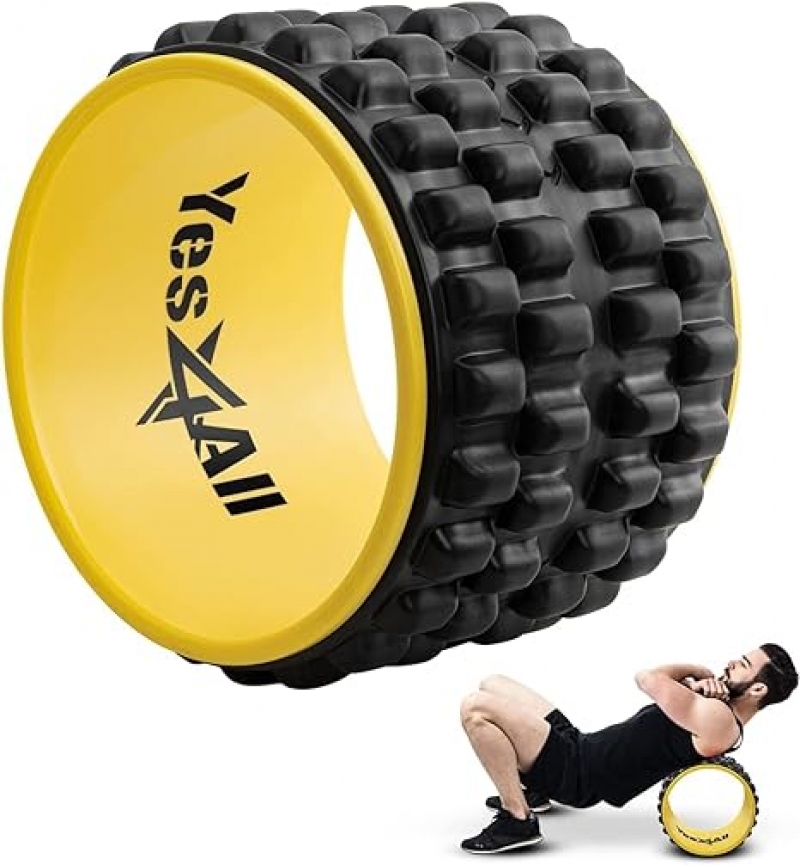 ihocon: Yes4All Extra-Wide Massage Wheel Roller/Back Cracker Wheel/Yoga Back Wheel Roller 4 超宽按摩滚轮