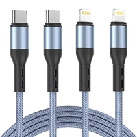 ihocon: Syreinza iPhone Charger[Apple MFi Certified] USB C to Lightning Cable 6呎充電線2條