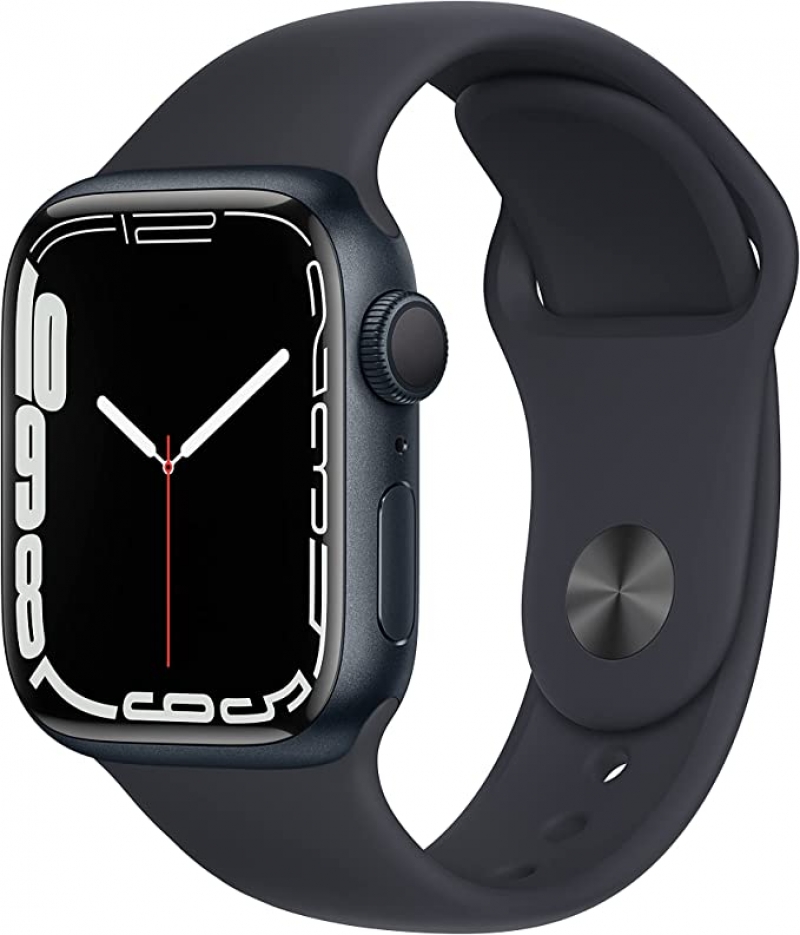 ihocon: Apple Watch Series 7 GPS, 41mm Midnight Aluminum Case with Midnight Sport Band 
