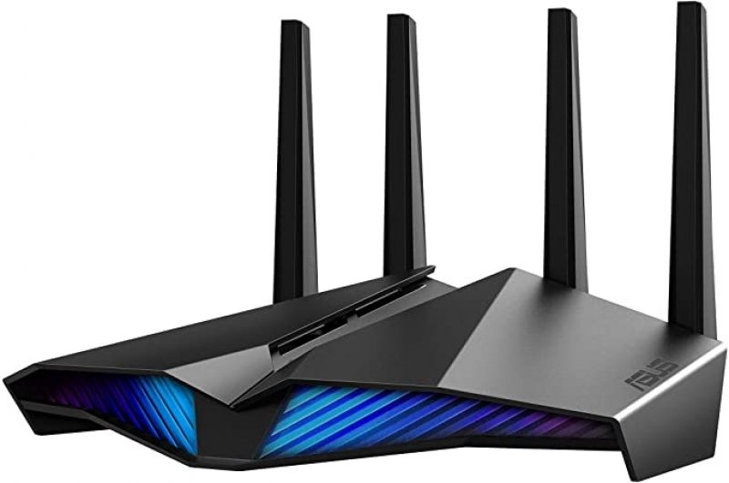 ihocon: ASUS AX5400 WiFi 6 Gaming Router (RT-AX82U) - Dual Band Gigabit Wireless Internet Router, AURA RGB, Gaming & Streaming, AiMesh Compatible, Included Lifetime Internet Security 雙頻遊戲路由器(含終身互聯網安全)