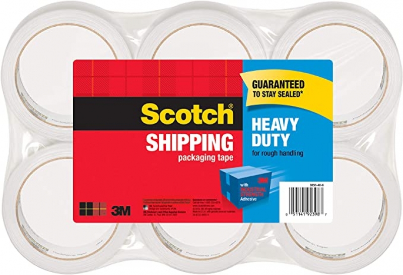 ihocon: Scotch Heavy Duty Packaging Tape, 1.88 x 54.6 yd,  6 Rolls 封箱膠帶