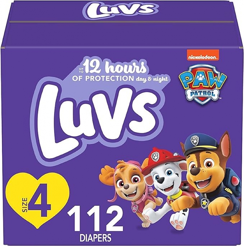ihocon: Luvs Diapers - Size 4, 112 Count, Paw Patrol Disposable Baby Diapers  尿片
