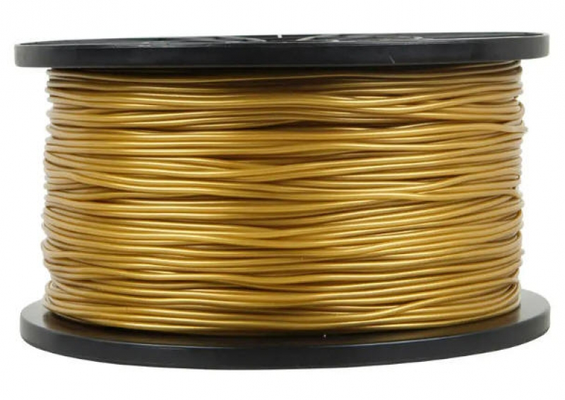 ihocon: Monoprice Premium 3D Printer Filament PLA 1.75mm 1kg/spool, Gold 3D列印線材 1kg (2.2lbs, 金色)