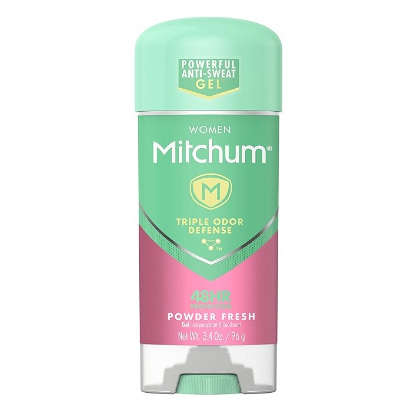 ihocon: Mitchum Women Gel Antiperspirant Deodorant, Powder Fresh  女士止汗除臭體香劑3.4oz. 