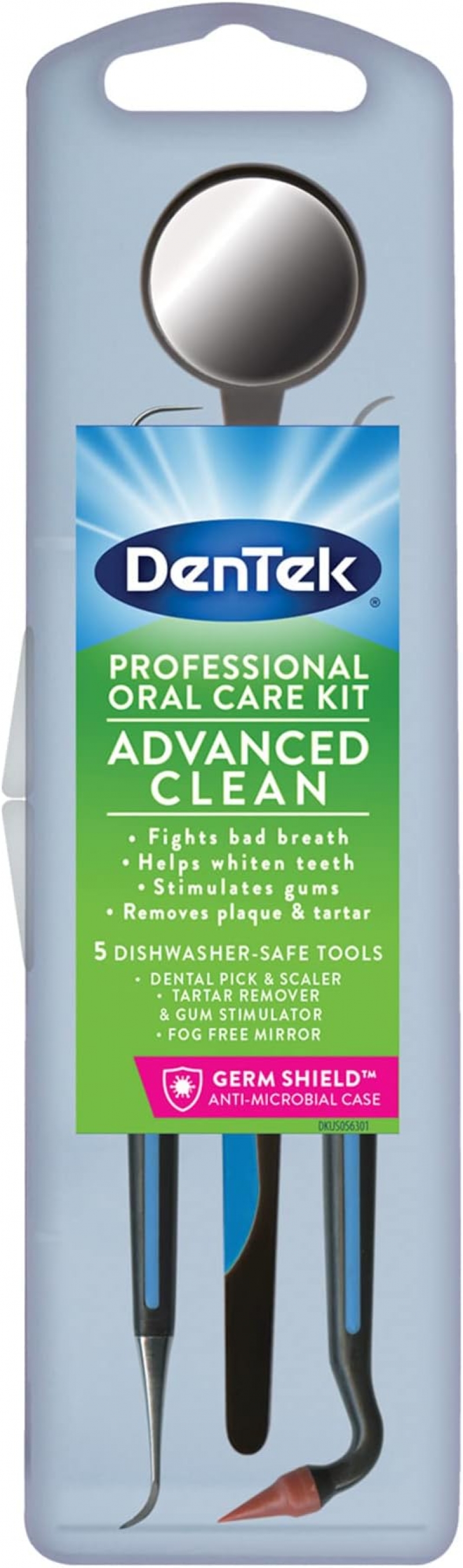 ihocon: DenTek Professional Oral Care Kit, Advanced Clean- Portable, Multiple Tips, Dental Pick, Scaler, Stimulator, and Dental Mirror 專業牙齒護理套件