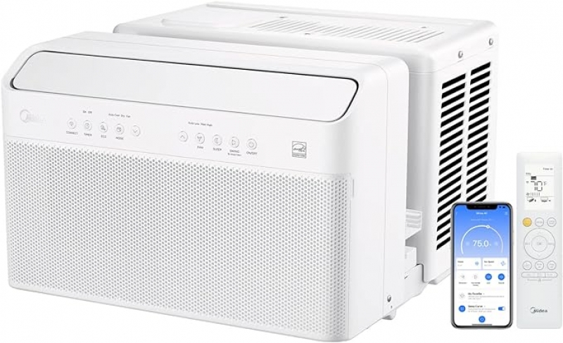 ihocon: Midea 8,000 BTU U-Shaped Smart Inverter Air Conditioner, Works with Alexa/Google Assistant 智慧型冷氣機(適用up to 350平方呎)
