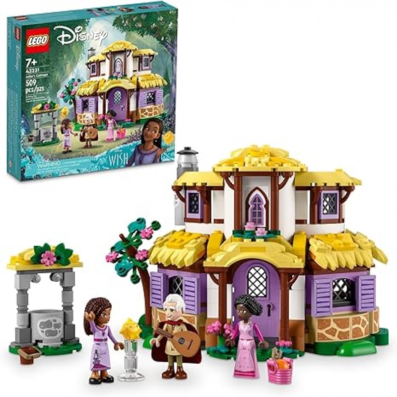 ihocon: 樂高積木LEGO Disney Wish: Asha’s Cottage 43231 Building Toy Set (509 pieces)