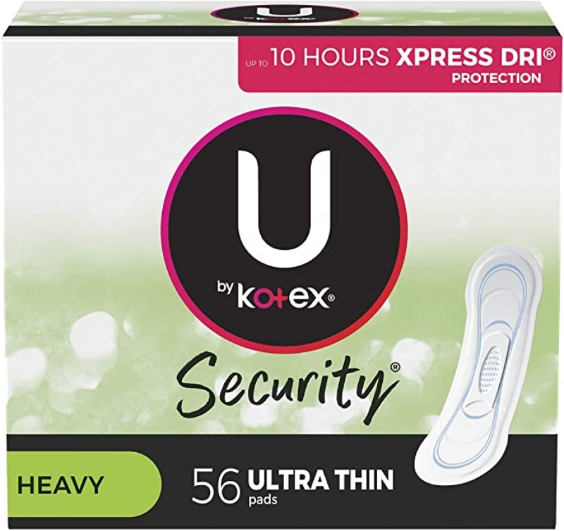 ihocon: U by Kotex Security Ultra Thin Feminine Pads, Heavy Absorbency, Unscented, 56 Count     超薄女性護墊