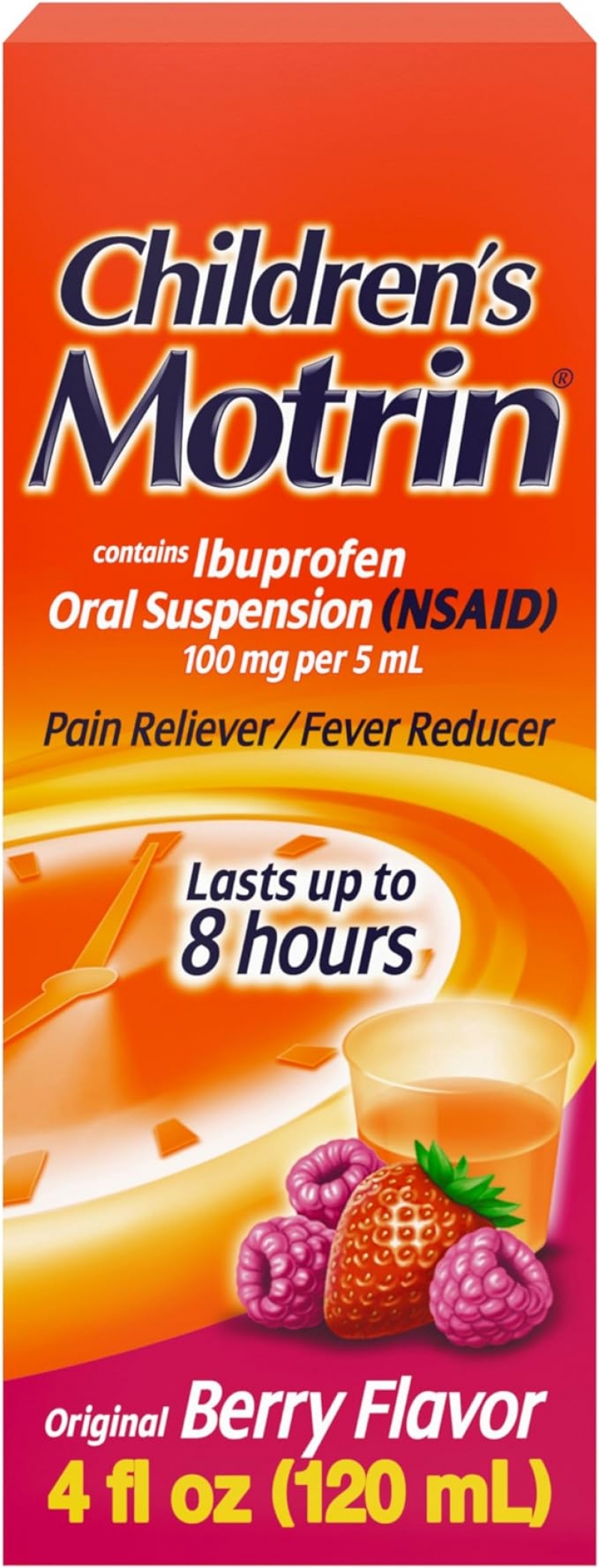 ihocon: Motrin Children's Pain Reliever and Fever Reducer 兒童止痛退燒藥 4 Fluiduid Ounce