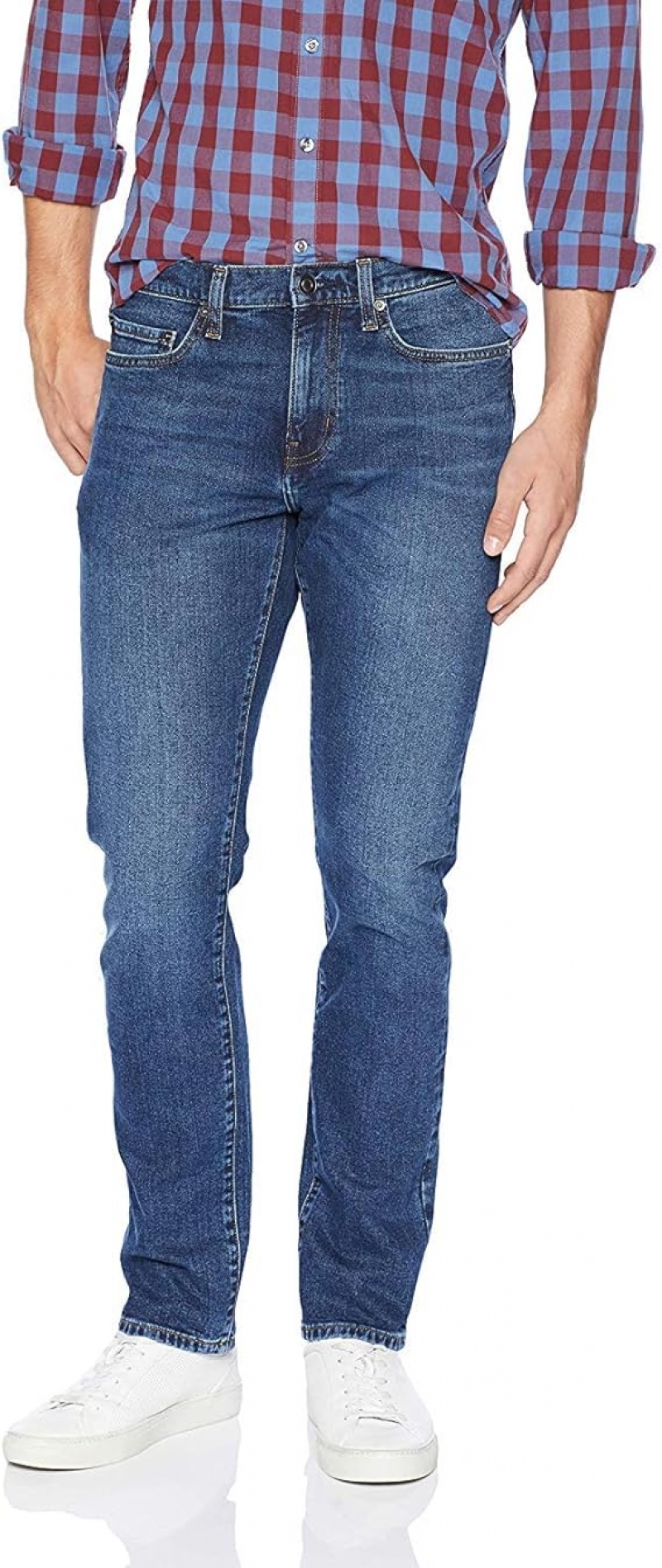 ihocon: [Amazon自家品牌] Amazon Essentials Men's Slim-Fit Jeans 男士牛仔褲