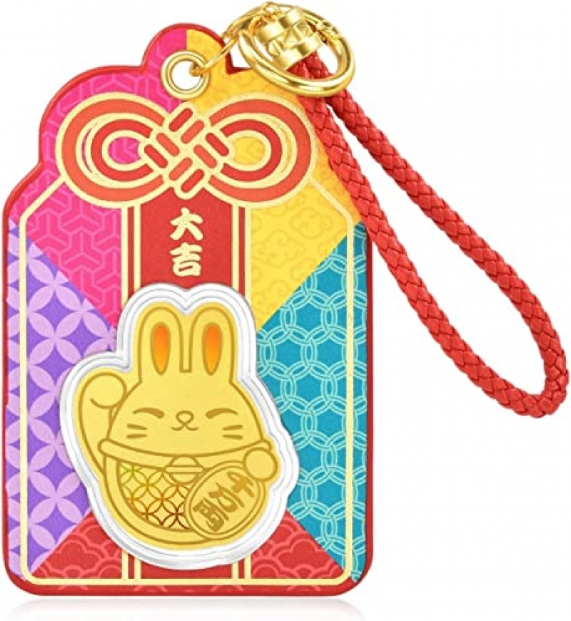 ihocon: 買2再減價] 周生生Chow Sang Sang 999 24K Solid Gold Energetic Lucky Cute Bunny Ingot for Women and Men 93797D  純金幸運兔