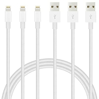ihocon: IDISON iPhone Charger Lightning Cable 3Pack(6/6/6ft)充電線6呎 3條