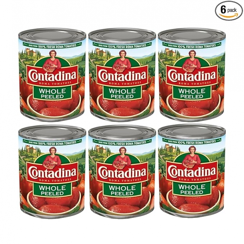 ihocon: Contadina Whole Peeled Tomatoes去皮番茄罐頭 28 oz. 6罐