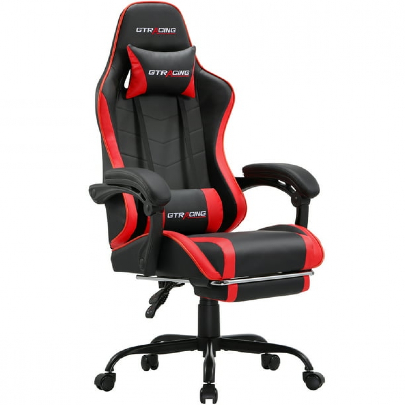 ihocon: GTRACING GTW-200 Reclining & Adjustable Height Gaming Chair with Footrest 可傾躺高背遊戲電腦椅
