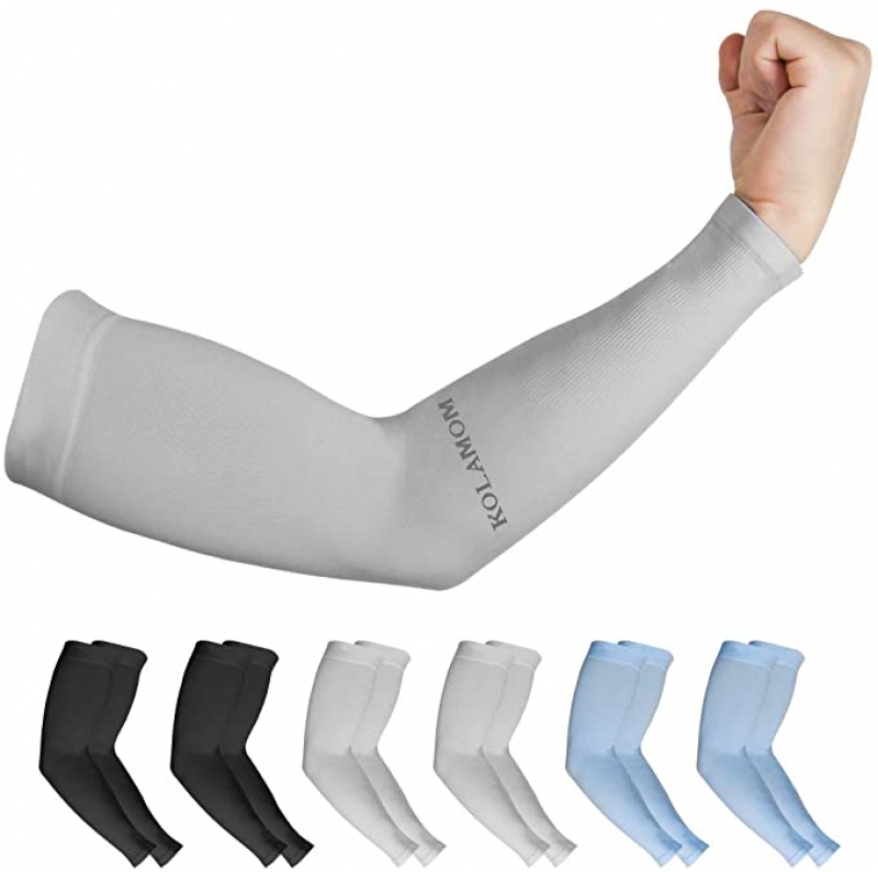 ihocon: Kolamom Arm Sleeves for Men Women UV Protection, 6 Pairs 防曬臂套