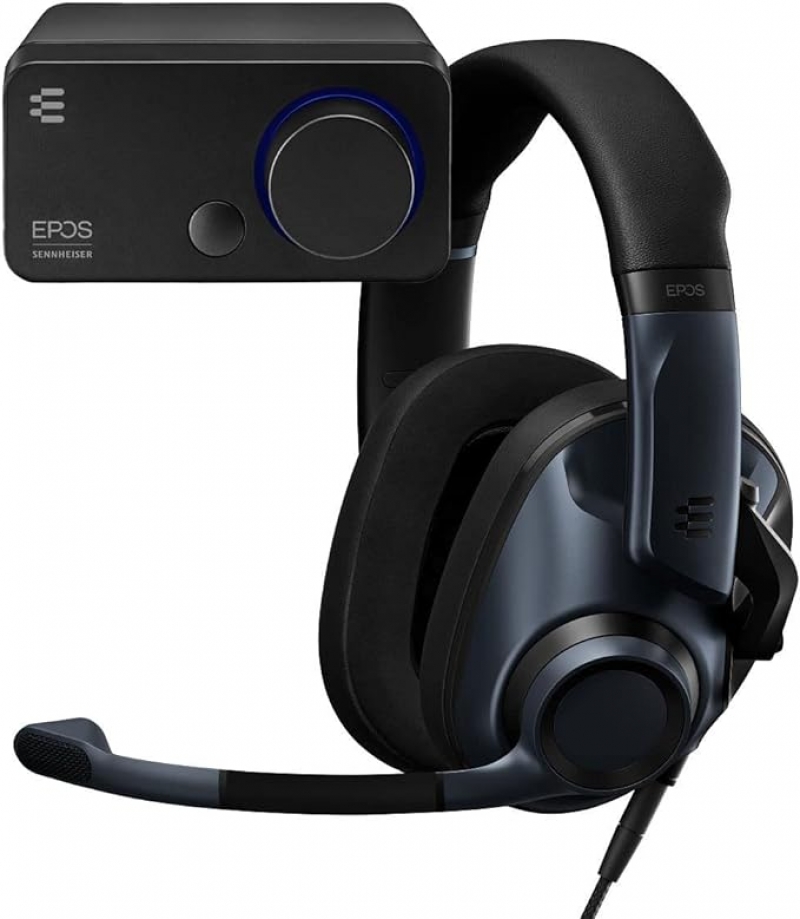 ihocon: EPOS Audio PC Gaming Audio Bundle with H6PRO Closed Acoustic Gaming Headset (Sebring Black) and GSX 300 External Audio Card  遊戲音訊套裝: 封閉式聲學遊戲耳機+外置音效卡