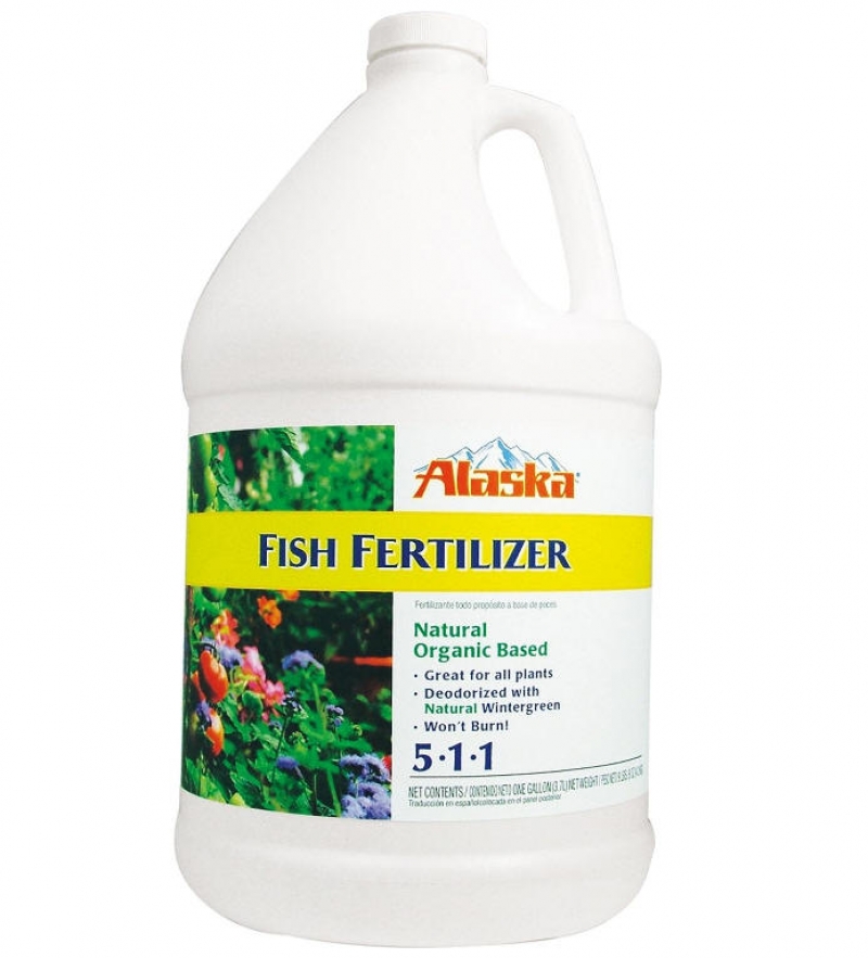 ihocon: Alaska Fish Emulsion Fertilizer 5-1-1 Concentrate 1 Gallon 魚肥