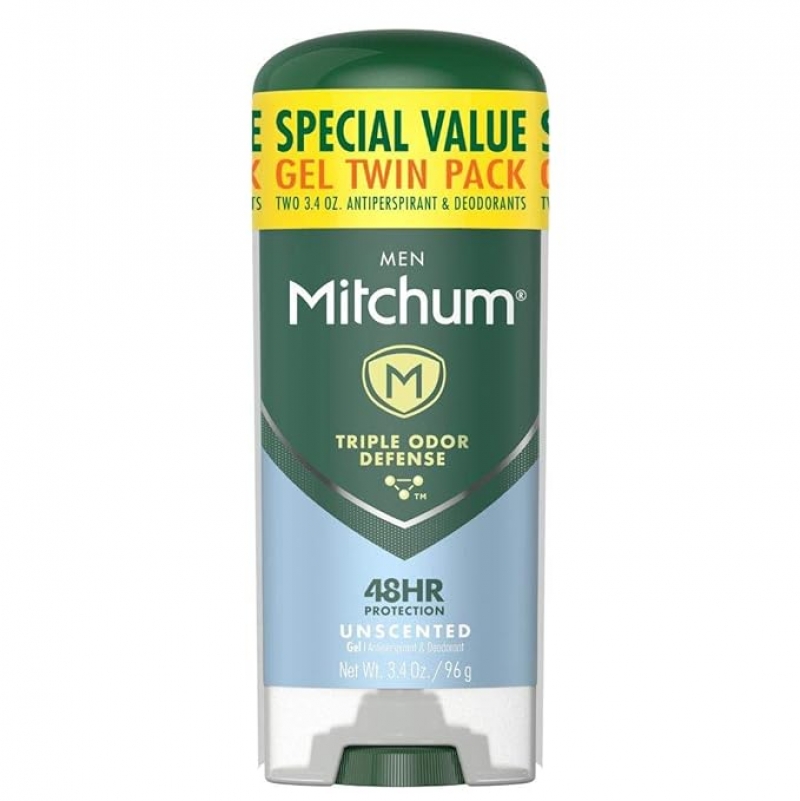 ihocon: Mitchum Men's Deodorant, Antiperspirant 男士止汗體香劑 3.4 Oz, 2個
