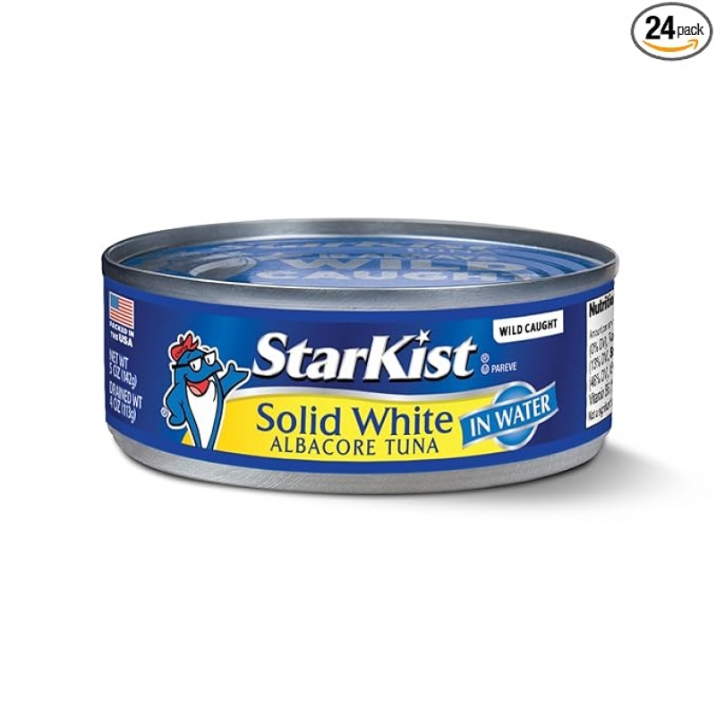 ihocon: StarKist Solid White Albacore Tuna in Water 鮪魚罐頭 5oz 24個