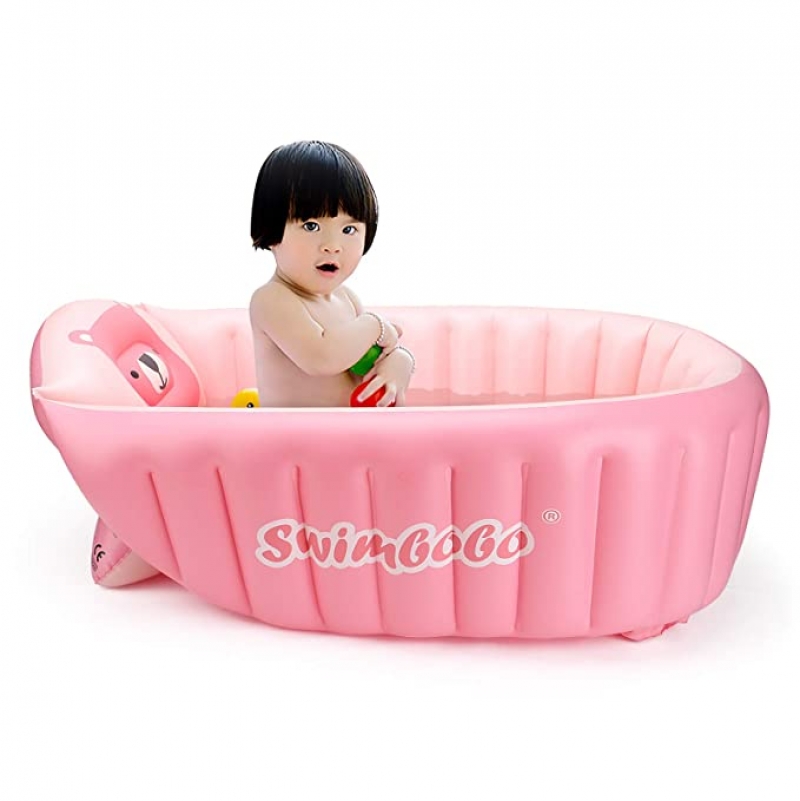 ihocon: Swimming Baby Inflatable Baby Bath Tub 充氣嬰兒澡盆