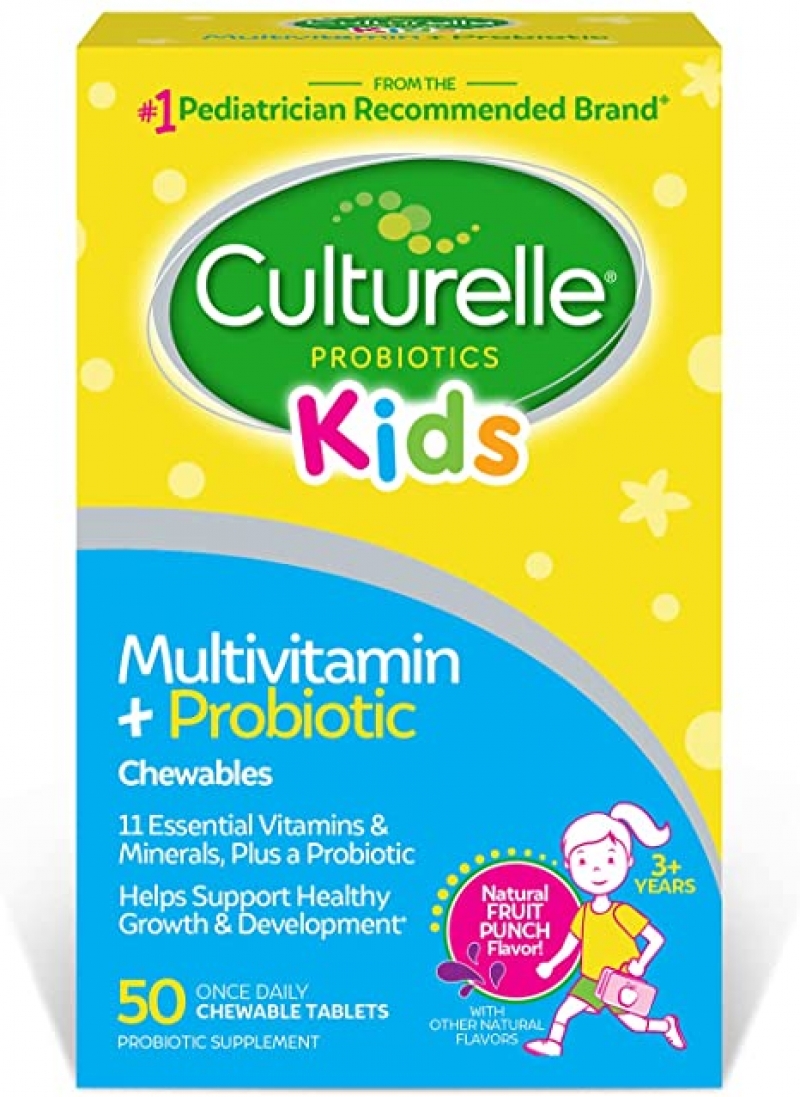 ihocon: Culturelle Kids Complete Multivitamin + Probiotic Chewable 兒童綜合維他命, 含益生菌 50粒