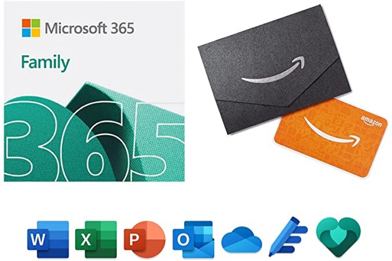 ihocon: Microsoft 365 Family 12-month subscription with Auto-Renewal + $50 Amazon Gift Card