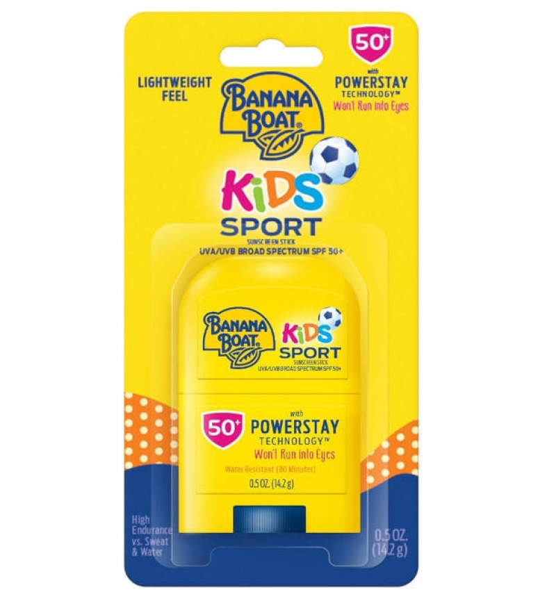 ihocon: Banana Boat Kids Sport Broad Spectrum Sunscreen Stick with SPF 50 儿童防晒棒 0.5 Oz
