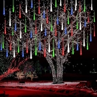 ihocon: Lauzior Christmas Lights Outdoor, Meteor Shower Lights 流星雨裝飾燈