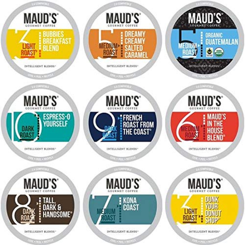 ihocon: Maud's 9 Flavor Original Coffee Variety Pack (Original 9 Blends), 80ct 咖啡膠囊