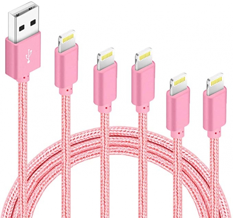 ihocon: IDISON 5Pack(3ft 3ft 6ft 6ft 10ft) iPhone Lightning Cable Apple Certified 充電線5條