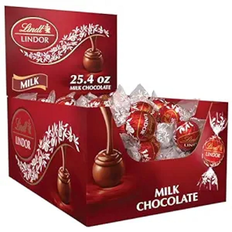 ihocon: Lindt LINDOR Milk Chocolate Candy Truffles, Mother's Day Chocolate, 25.4 oz., 60 Count   牛奶巧克力 60粒