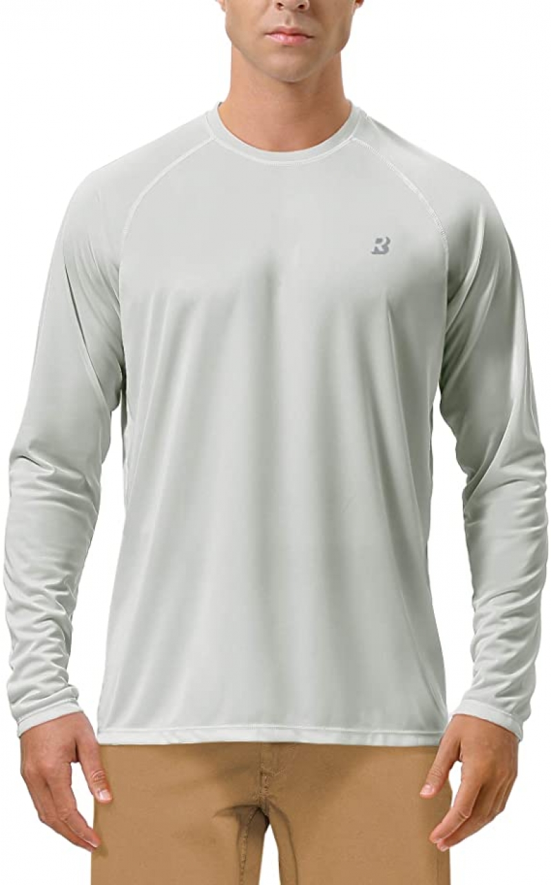 ihocon: Roadbox UPF 50+ Fishing Shirts for Men Long Sleeve UV Sun Protection Tops 男士防曬長袖上衣
