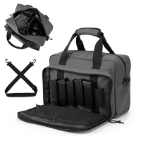 ihocon: PROFOCUS Small Range Bag For 2 Pistols Gun Range Bags手枪收纳包-多色可选