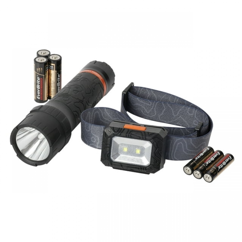 ihocon: Ozark Trail LED 300 Lumens Headlamps 防水手電筒 + 頭燈