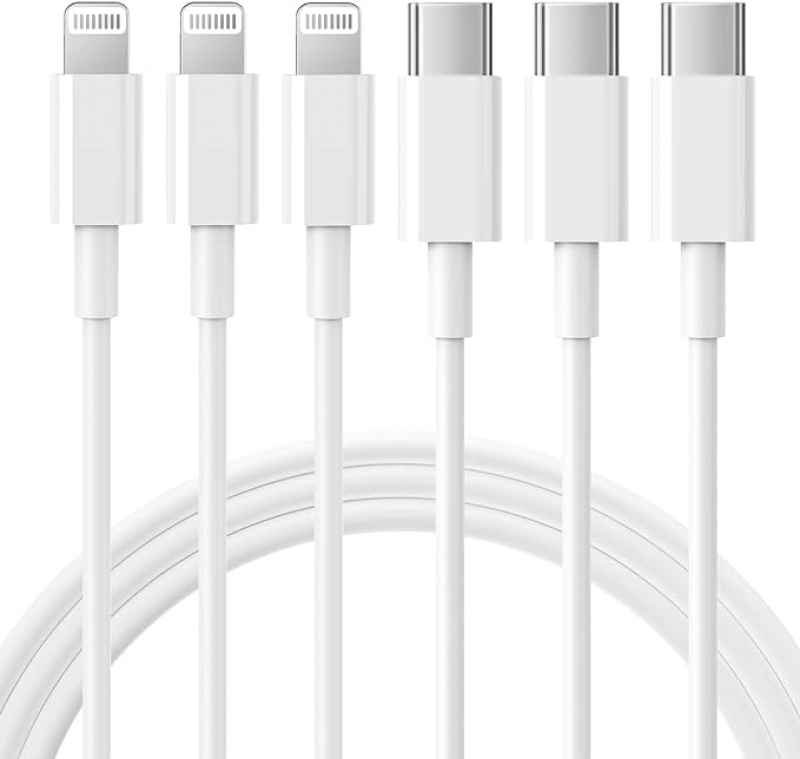 ihocon: RCTech USB C to Lightning Cable [MFi Certified] 10呎iPhone充电线 3条