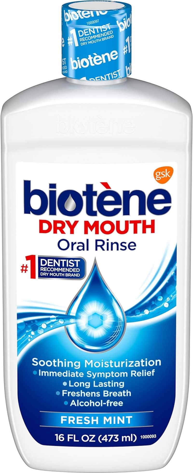 ihocon: biotène Oral Rinse Mouthwash for Dry Mouth, Breath Freshener and Dry Mouth Treatment, Fresh Mint 口腔口乾漱口水 16 fl oz