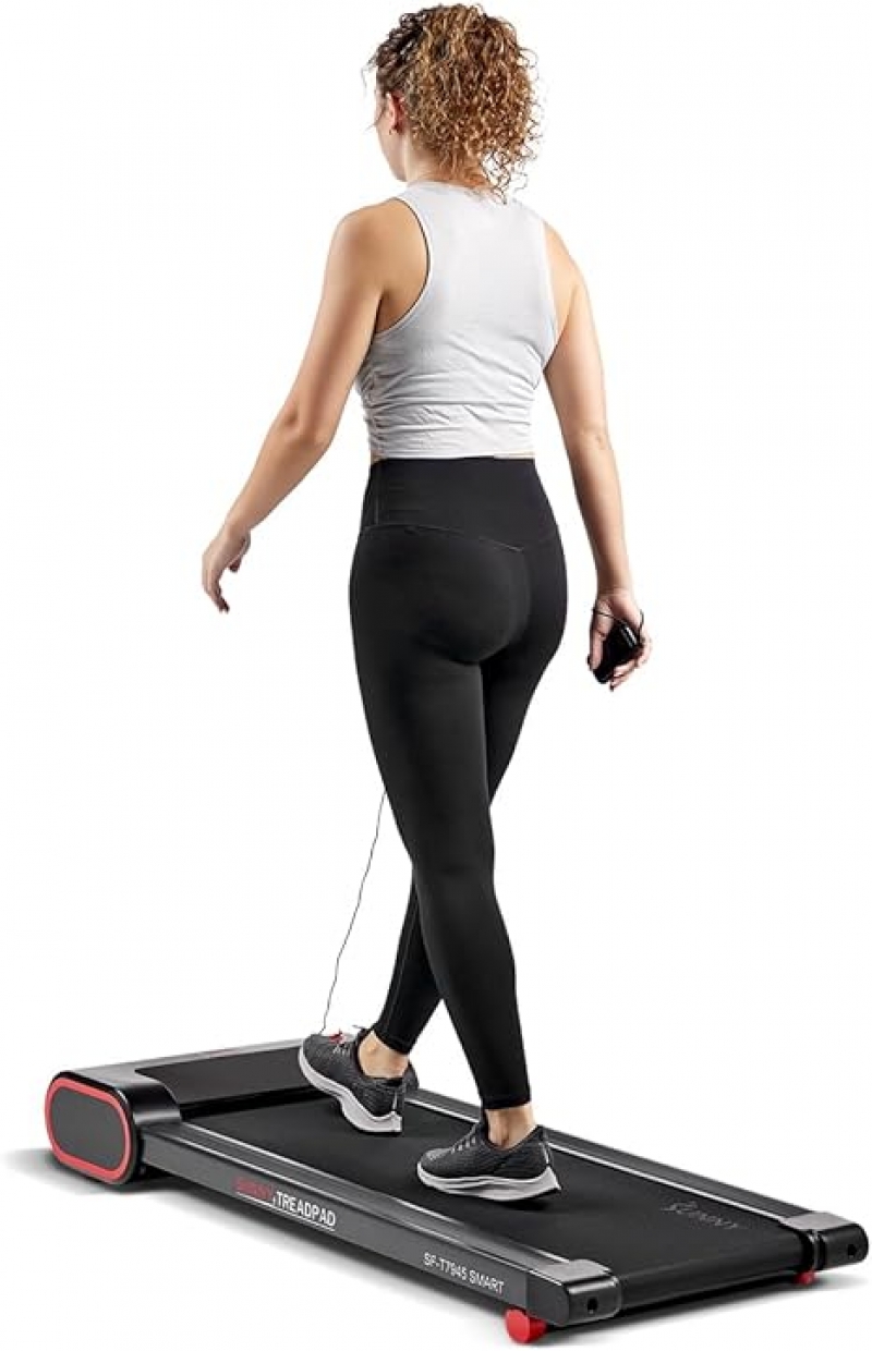 ihocon: Sunny Health & Fitness Slim Under Desk Walking Running Treadpad with Remote Control桌下型跑步機