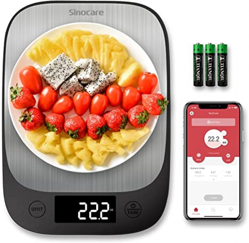 ihocon: Sinocare Smart Food Scale,Digital Kitchen Scales 智能廚用電子秤
